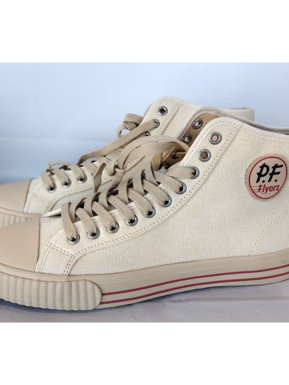 PF Flyer Center High Vintage White Men's 11, Women's 12.5, EUR 45 C25HC1WB NIB
